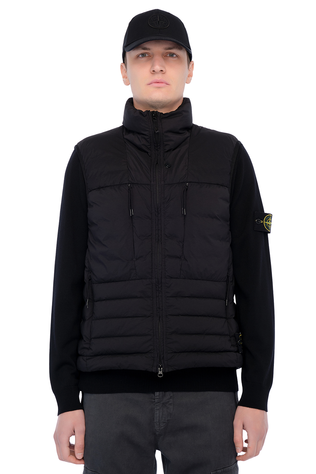 Купить оригинал Пуховий жилет STm25039 от бренда STONE ISLAND Пуховий жилет STONE ISLAND STm25039