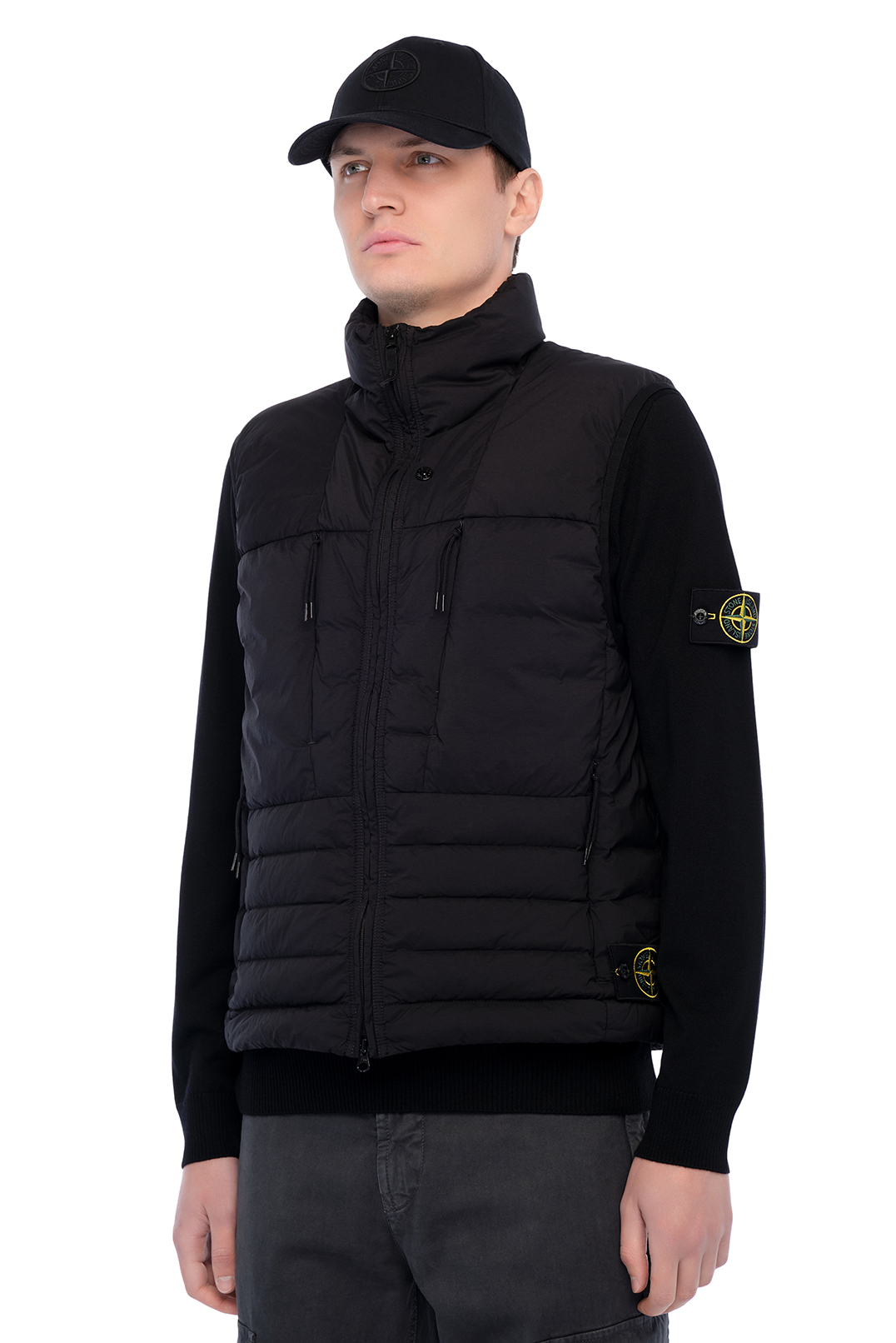 Купить оригинал Пуховий жилет STm25039 от бренда STONE ISLAND Пуховий жилет STONE ISLAND STm25039
