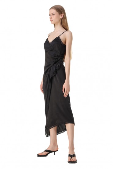 Асиметрична сукня-комбінація ALEXANDER WANG TAW11017