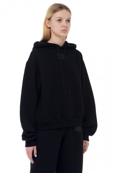 Худі oversize з логотипом ALEXANDER WANG TAW13006