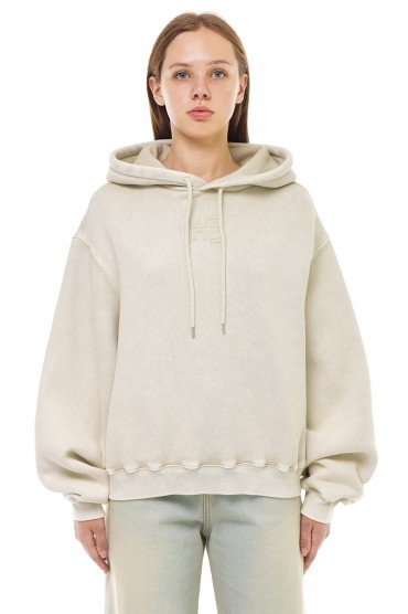 Худі oversize з логотипом ALEXANDER WANG TAWP23016