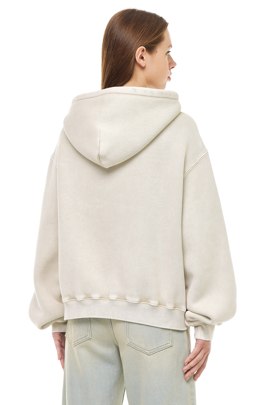 Худі oversize з логотипом ALEXANDER WANG TAWP23016