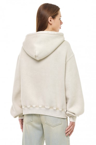 Худі oversize з логотипом ALEXANDER WANG TAWP23016