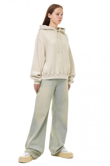 Худі oversize з логотипом ALEXANDER WANG TAWP23016