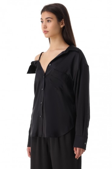 Асимметричная шелковая блуза ALEXANDER WANG TAWp12019