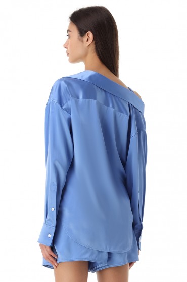 Асимметричная шелковая блуза ALEXANDER WANG TAWp12021 