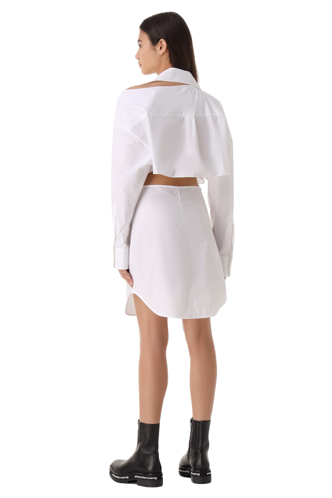 Асимметричное платье-рубашка ALEXANDER WANG TAWp12024