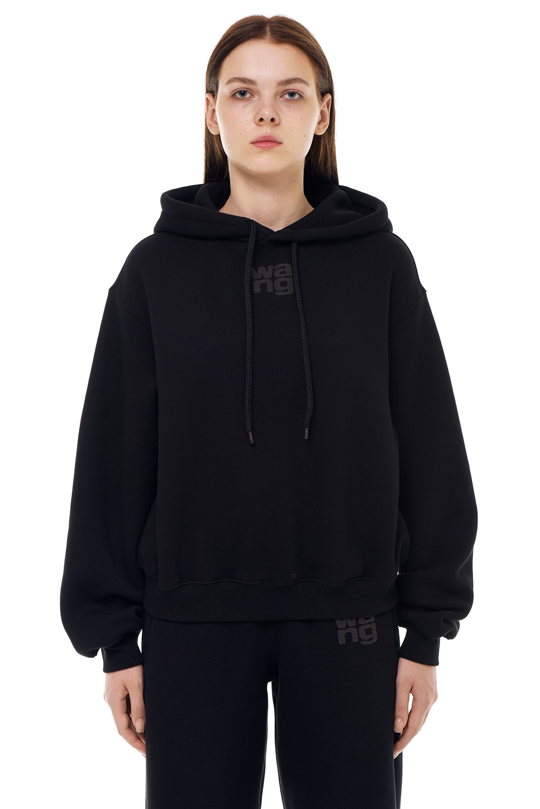 Худі oversize з логотипом ALEXANDER WANG TAWp23004