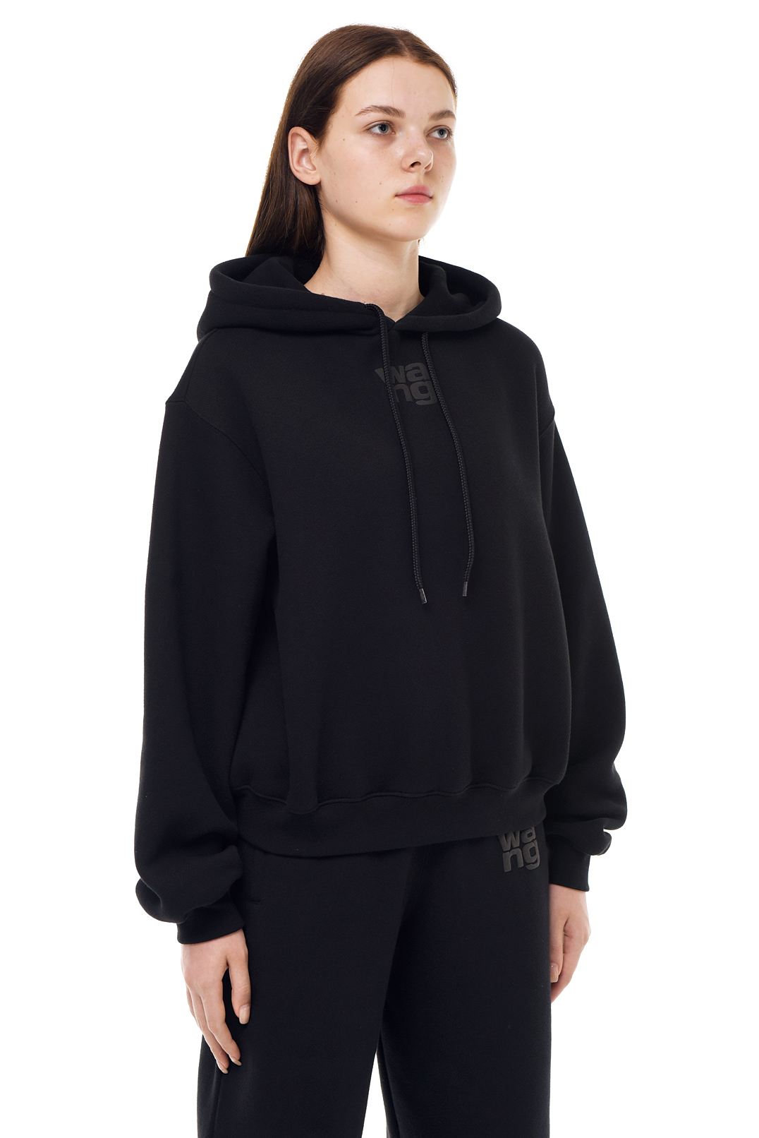 Худі oversize з логотипом ALEXANDER WANG TAWp23004