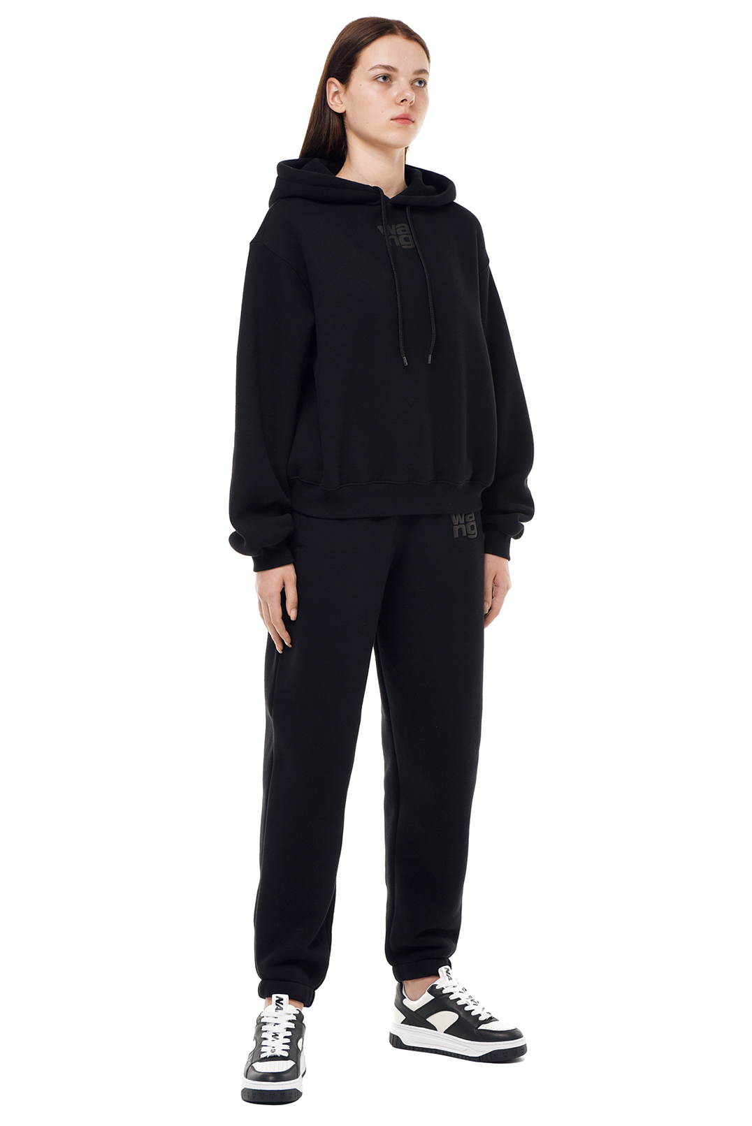 Худі oversize з логотипом ALEXANDER WANG TAWp23004