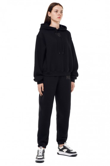 Худі oversize з логотипом ALEXANDER WANG TAWp23004