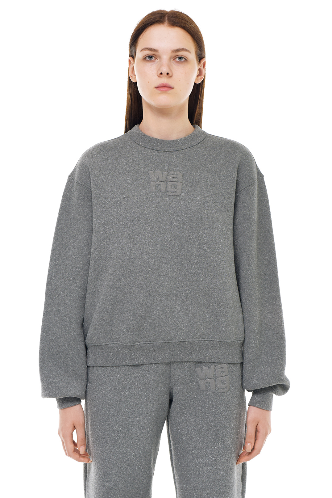 Світшот oversize з логотипом ALEXANDER WANG TAWp23008
