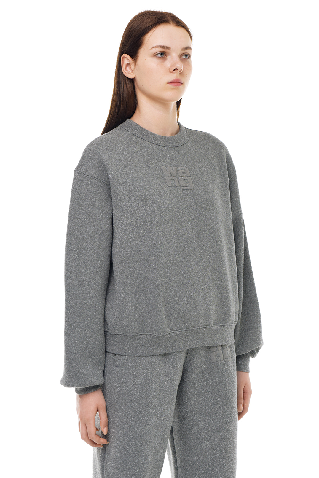 Світшот oversize з логотипом ALEXANDER WANG TAWp23008