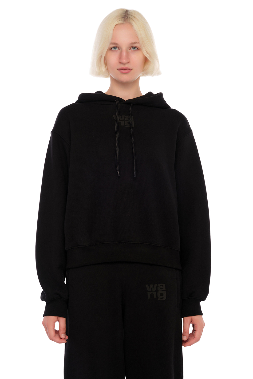 Худі oversize з логотипом ALEXANDER WANG TAWp24001