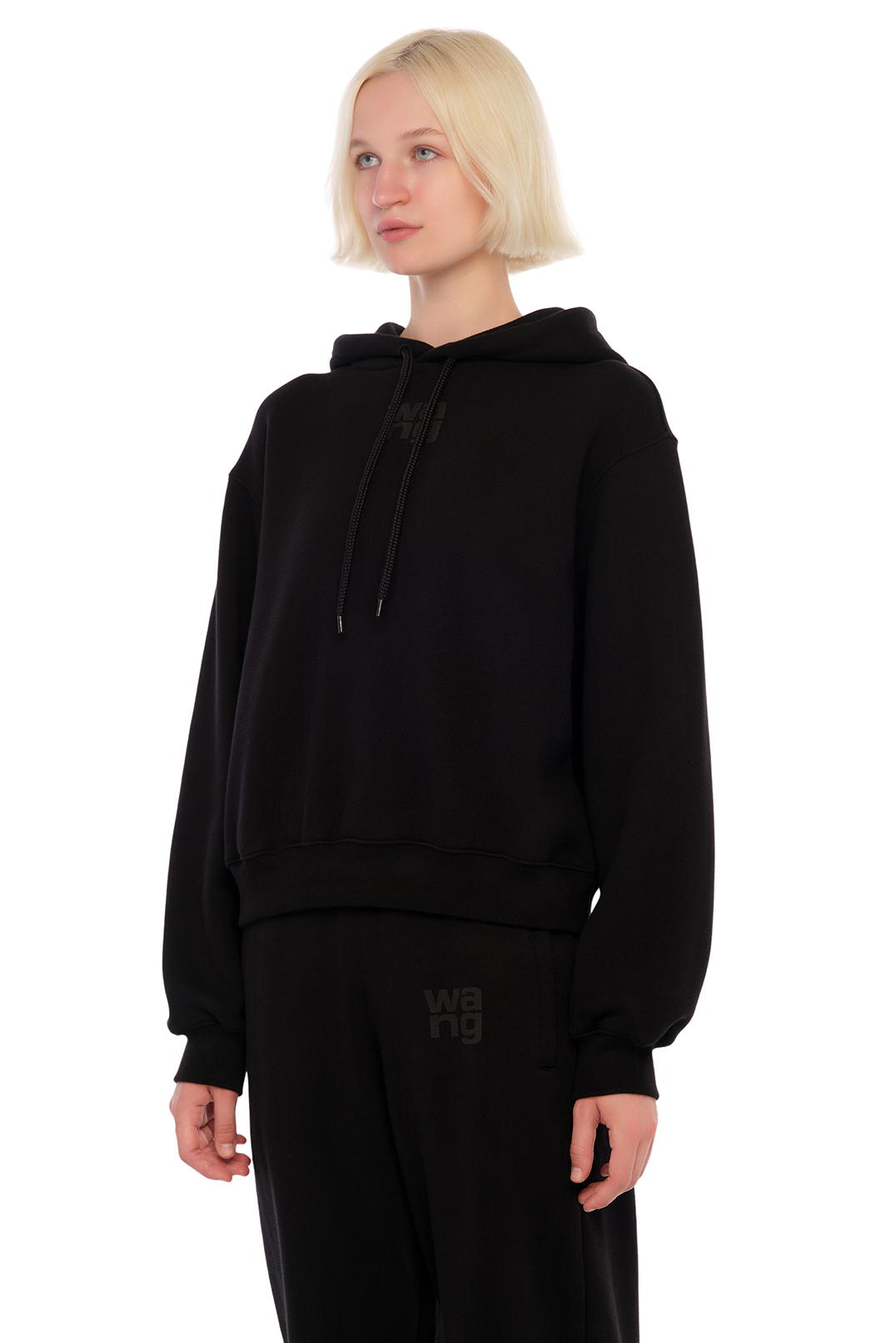 Худі oversize з логотипом ALEXANDER WANG TAWp24001