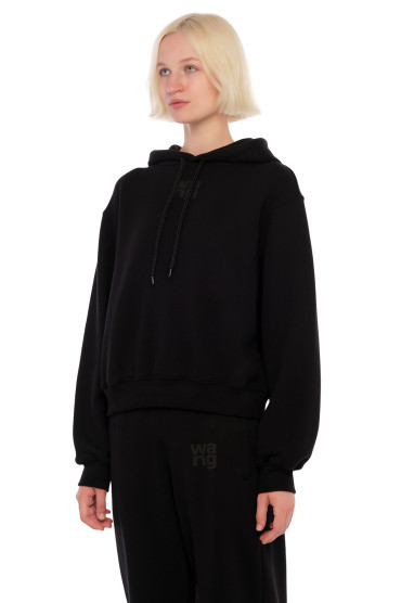 Худі oversize з логотипом ALEXANDER WANG TAWp24001