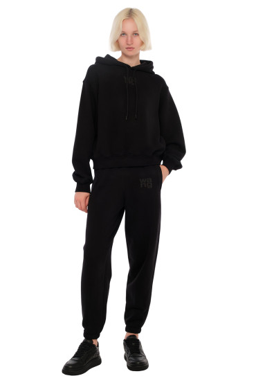 Худі oversize з логотипом ALEXANDER WANG TAWp24001