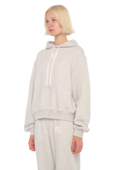 Худі oversize з логотипом ALEXANDER WANG TAWp24002