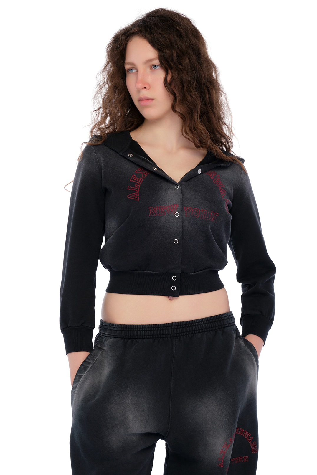 Худі на кнопках ALEXANDER WANG TAWp25011