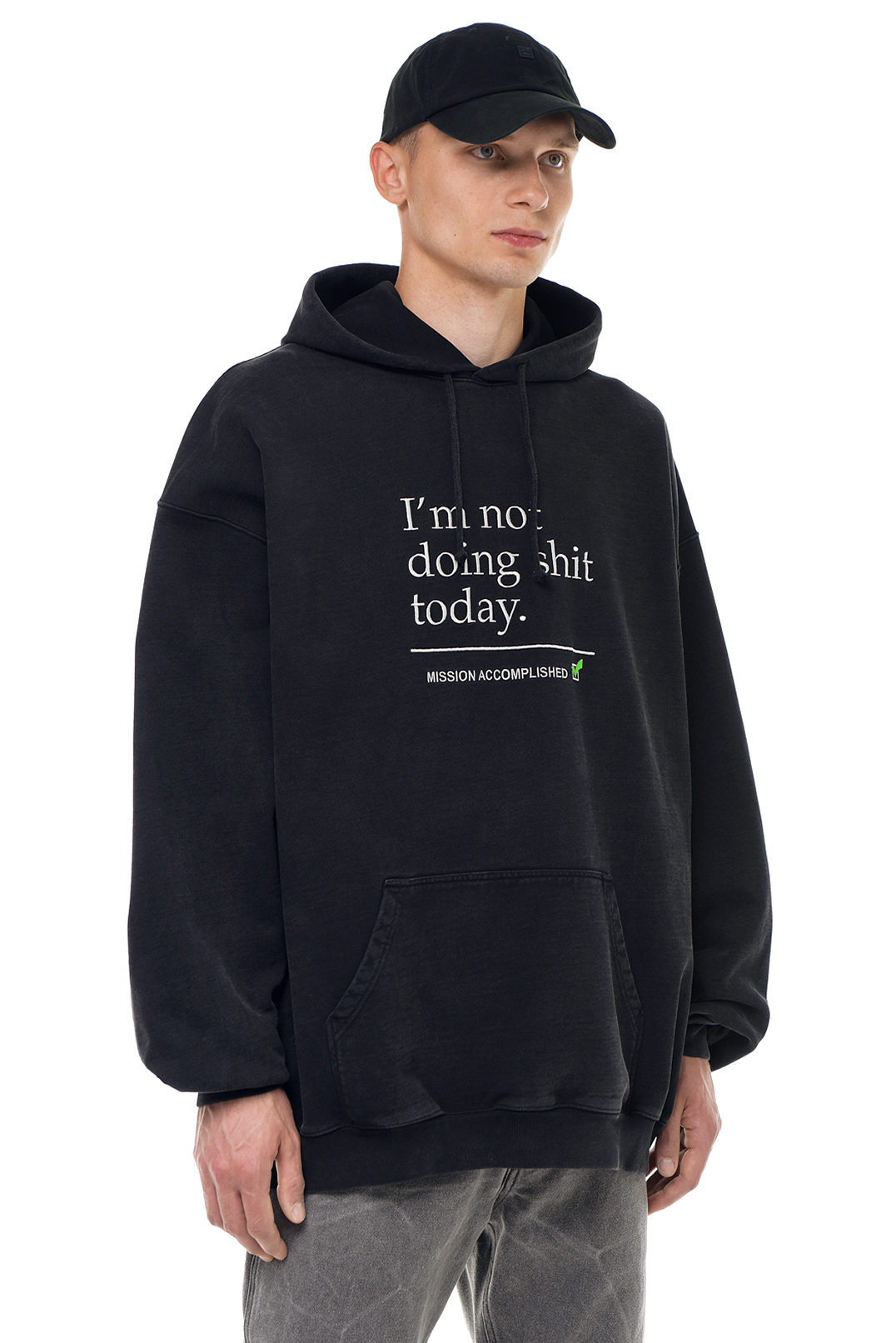Худі oversize з принтом VETEMENTS VETm23009
