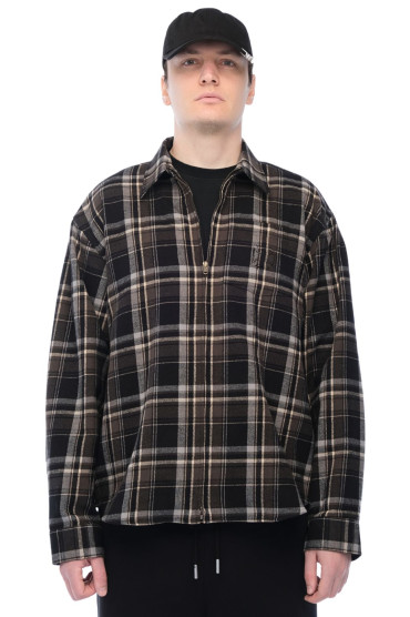Купить оригинал Сорочка на блискавці VETm26007 от бренда VETEMENTS Сорочка на блискавці VETEMENTS VETm26007