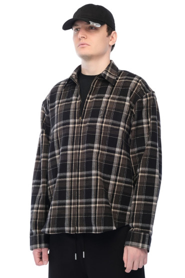 Купить оригинал Сорочка на блискавці VETm26007 от бренда VETEMENTS Сорочка на блискавці VETEMENTS VETm26007