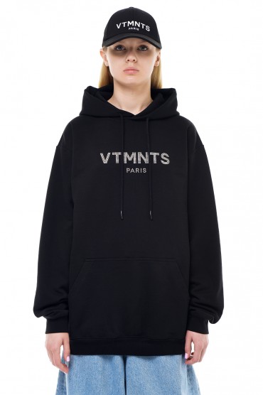 Худі oversize з логотипом у стразах VTMNTS VTM23006