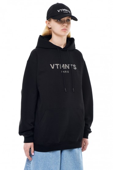 Худі oversize з логотипом у стразах VTMNTS VTM23006