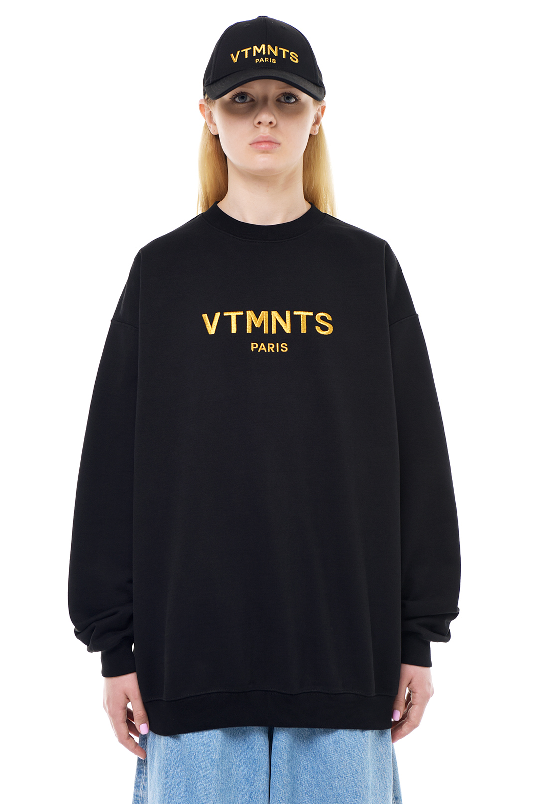 Світшот oversize з вишивкою логотипа VTMNTS VTM23016