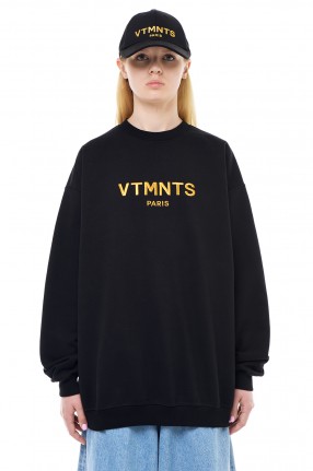 VTMNTS Світшот oversize з вишивкою логотипа