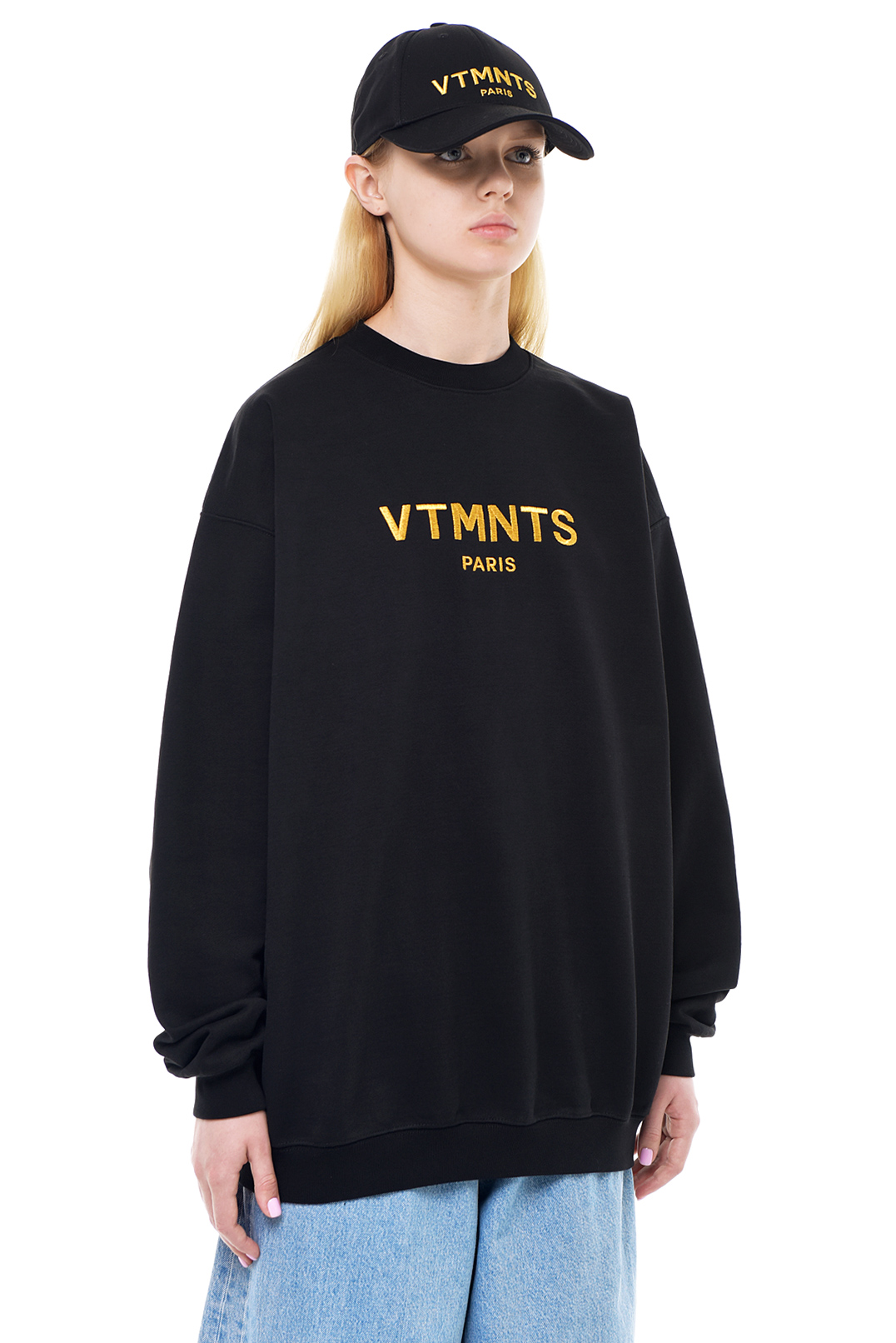 Світшот oversize з вишивкою логотипа VTMNTS VTM23016