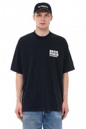 VETEMENTS Футболка oversize з вишивкою