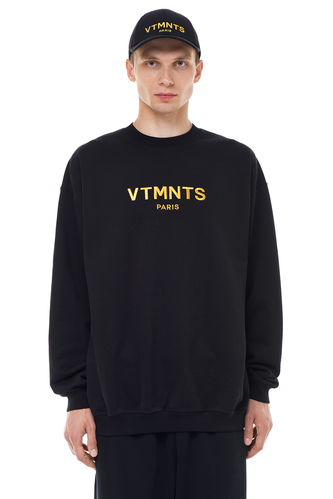 Світшот oversize з вишивкою логотипа VTMNTS VTMm23016