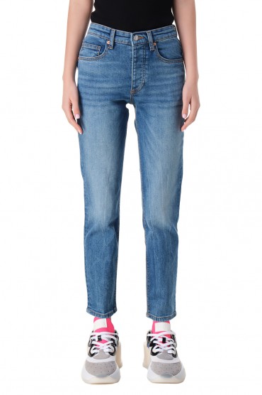 Вкорочені джинси з ефектом потертостей ZADIG&VOLTAIRE ZVw11011